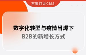 數字化轉型與疫情當爆下，B2B的新增長方式｜萬家推云平臺